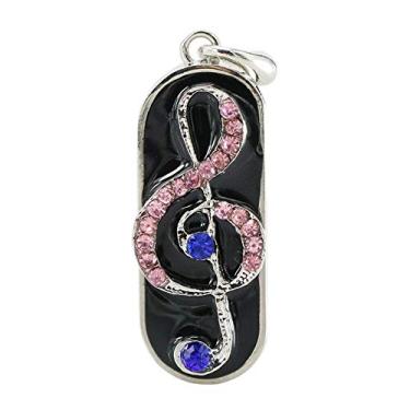 Imagem de 16 GB Azul Rosa Nota Musical Modelo USB Flash Drive USB 2.0 Stick Flash Drive U Disco Pen Drive Memory Stick USB Drive U Disk USB Flash Disk
