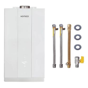 Imagem de Aquecedor de Água A Gás Komeco Ko 21d Home Branco 21 Litros Glp Com Kit Ligação