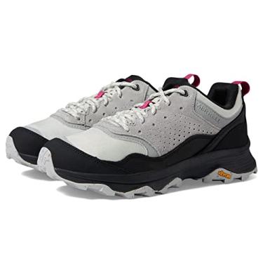 Imagem de Merrell Speed Solo Tênis masculino fashion – couro camurça – Vibram MegaGrip – Entressola de espuma FloatPro, Preto/bétula, 9.5