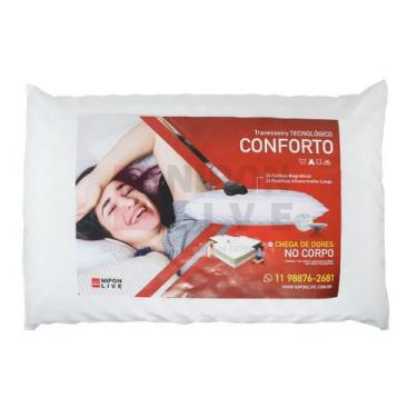 Imagem de Travesseiro conforto antistress ortopedico magnetico 13cm - Nipon live