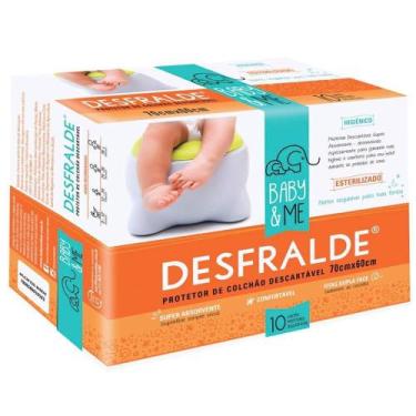 Imagem de Protetor de Colchão Desfralde Absorvente Descartável 10 Un - Baby & Me
