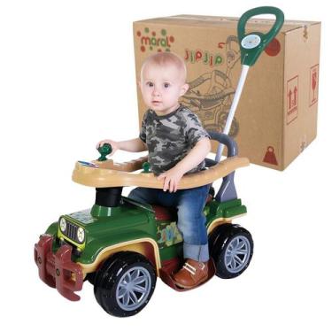 Imagem de Carrinho de Empurrar Jip Jip Militar Menino Maral Infantil