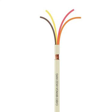 Imagem de Cabo Manga 4x22 AWG - com Blindagem Bege - 40 Metros - CIRILO CABOS