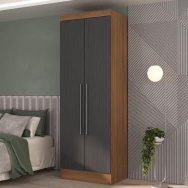 Imagem de Módulo Roupeiro 2 Portas 2 Gavetas Internas Viena - Hecol Móveis