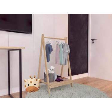 Imagem de Cabideiro infantil pequeno simples montessoriano - Technox