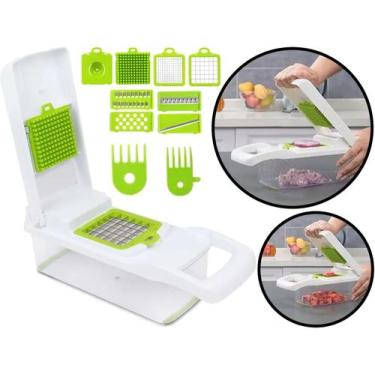 Imagem de Cortador Ralador Triturador Manual Multifuncional Para Legumes Vegetai