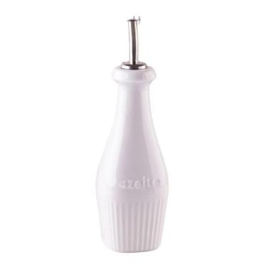 Imagem de Azeiteiro de Porcelana 350ml Branco Assar e Servir Germer