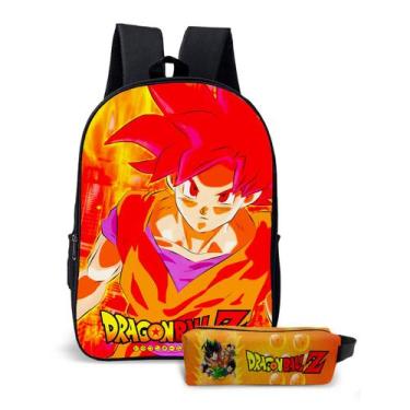 Imagem de Kit Mochila com Estojo Escolar Avulsa Anime do Menino Dragon Ball  - U