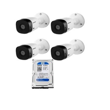 Imagem de Kit com 4 Unidades de Câmeras bullet Intelbras Vhl 1120 B Hd 720p C/Hd