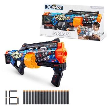 Imagem de Lançador X-Shot - Skins - Last Stand - 16 Dardos - Game Over - Candide
