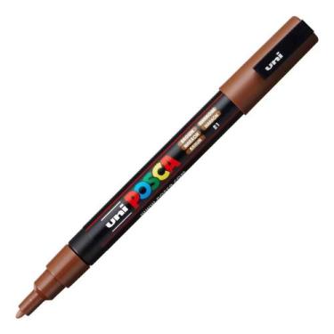 Imagem de Caneta Uni Posca Pc 3m Marrom Uniball, MARROM 21