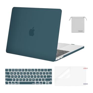 Imagem de MOSISO Capa Macbook Pro De 13 2016-2020 Ano Versão A2159 A1989 A1706 A1708, Capa Plástico E Capa De Teclado E Protetor Tela E Bolsa De Armazenamento Compatível Com Macbook Pro 13,Deep Teal