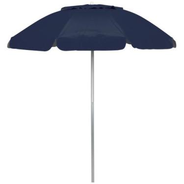 Imagem de Guarda-sol Alumínio Gigante 1,8 Metro Piscina Praia Pesca Azul Escuro 