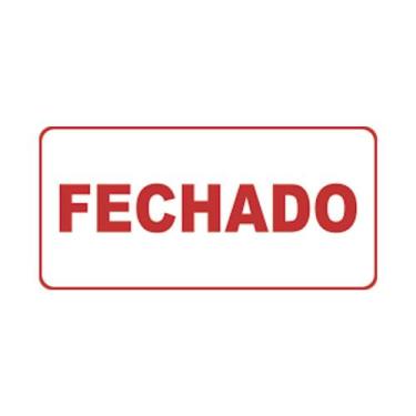 Imagem de Placa de Sinalização Aberto/Fechado (Frente e Verso) - LM Balcôes