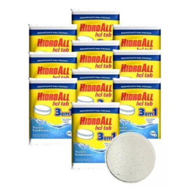 Imagem de Cloro Pastilha Hcl Multiplação 3 Em 1 Hidroall 10 Unid 200g - Geral