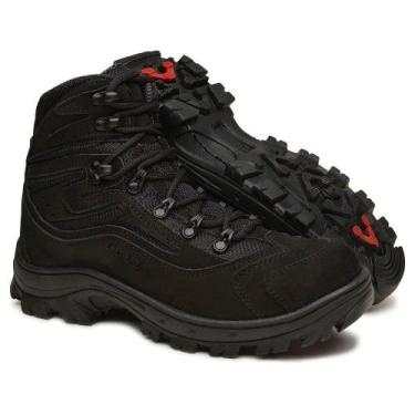 Imagem de Bota Adventure Cano Alto Amazônia Preto - Kallucci, 38, Preto