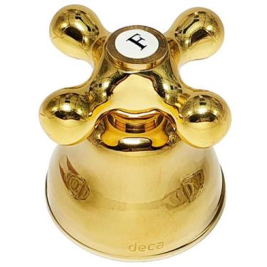 Imagem de Acabamento Registro Deca Belle Époque Dourado 1/2" 3/4" e 1" - 4900D52