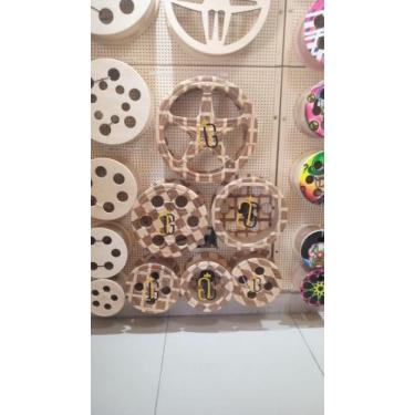 Imagem de Carretilha De Madeira Pipa 9 Polegadas Nacional Marchetada - Galego