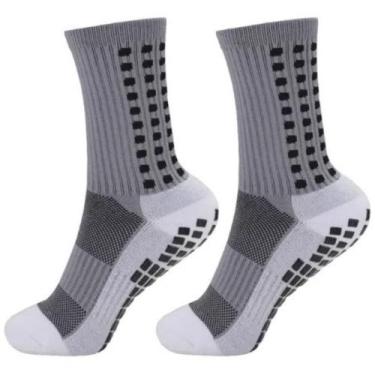 Imagem de Kit 04 Meia Futebol Antiderrapante Esportiva Adulto - Delite, Kit 4 ci
