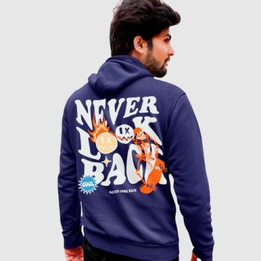 Imagem de Blusa Moletom Genuine Grit Masculina Estampada Algodão 30.1 Never Look