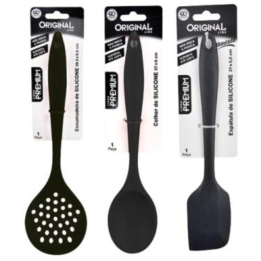 Imagem de Cozinha festa bar cozinhar silicone jantar silicone preto - O LINE
