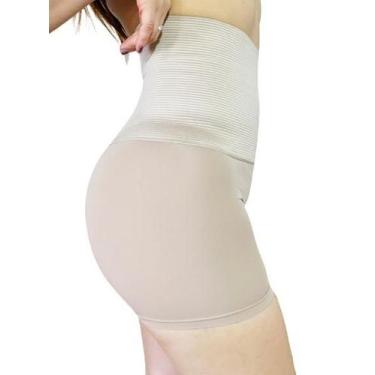 Imagem de Short Cinta Aperta Barriga Reduz Medida Calcinha Modeladora - M16 - Fa