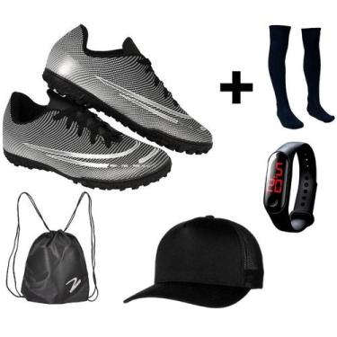 Imagem de Chuteira Society Adulto Juvenil Sosaite Campo Sintético Futebol Nova +