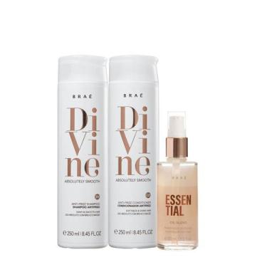 Imagem de Kit Braé Divine Shampoo Condicionador e Essential Oil Blend (3 produto