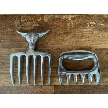 Imagem de Kit Churrasco 6 Dentes + Garra De Urso Grande Funditex