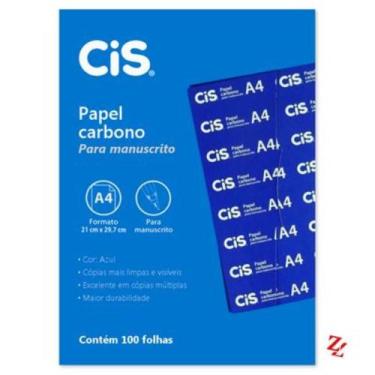 Imagem de Carbono manual azul a4 papel cis