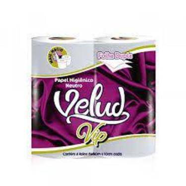 Imagem de Papel higienico velud vip c/4 rolos folha dupla