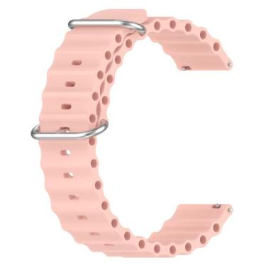 Imagem de Pulseira Oceano Compatível Smartwatch Haylou Neo Solar - Poolsy,  Rosa