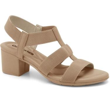 Imagem de Sandalia ramarim ref 2457403 feminino, Caqui, 38