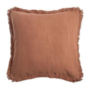 Imagem de Almofada decor frangia 45 cm ntcs b home style, TERRACOTA, 45 x 45 cm