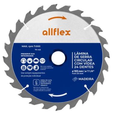 Imagem de Disco Serra Circular allflex C/Videa 7.1/4 24 Dentes