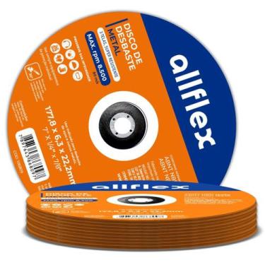 Imagem de Kit 10 Discos Desbaste allflex 178MM 7x1/4x7/8