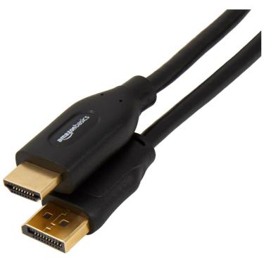 Imagem de Cabo DisplayPort para HDMI Amazon Basics 7,6 m 1080p preto