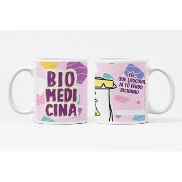 Imagem de Caneca de Porcelana Personalizada Profissão Biomedicina - Like Geek