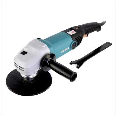 Imagem de Lixadeira Angular Eletrônica 180mm Industrial 1600w Disco De Borracha Chave Capa Sa7000c 220v Makita