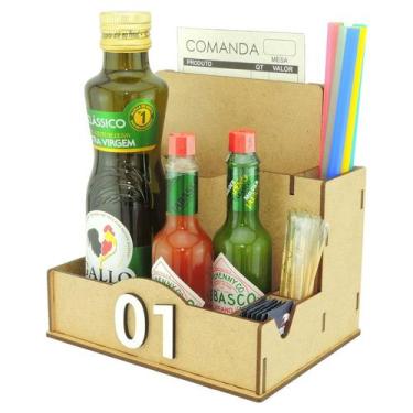 Imagem de 40 Porta Comanda Azeite Temperos Sal Canudo Palito Guardanapo Churrasc