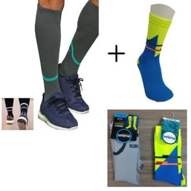 Imagem de Meia Esportiva Masculina: 1 Par Meia Fitness para Corrida e Academia 3