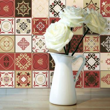 Imagem de Adesivo de Azulejo Hidráulico Sevilha 15x15 cm com 36un - Quartinhos