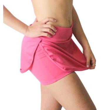 Imagem de Short Saia Feminino Tapa Bumbum Academia Fitness Verão - blees, Rosa, 