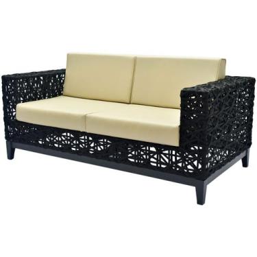 Imagem de Sofá Estrela 2 Lugares Corda Náutica - Lux Móveis