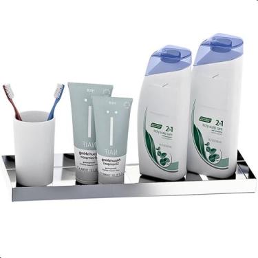 Imagem de Porta Shampoo Suporte De Parede Banheiro Inox MAX - Unidas