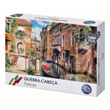 Imagem de Puzzle Quebra-cabeça Itália Veneza - 1000 Peças - Pais E Filhos - Pais