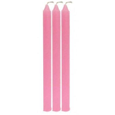 Imagem de Maço de 3 Velas Erê Ibeji Vela Palito Rosa Umbanda Candomblê - Nova Lu