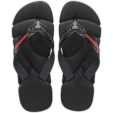 Imagem de Sandalia Havaianas Power Fc 2.0 - unissex - preto e vermelho, Preto, 3