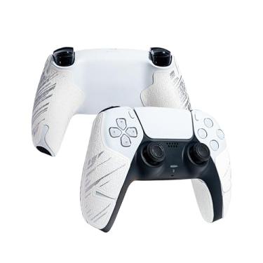 Imagem de SHADOW BOOLT Controller Grips, Anti-Skid, Multi-Texture, Sweat Absorption, Pre-Cut Grips Tape, Compatible with PS5 DualSense and PlayStation Portal (White,Silver)