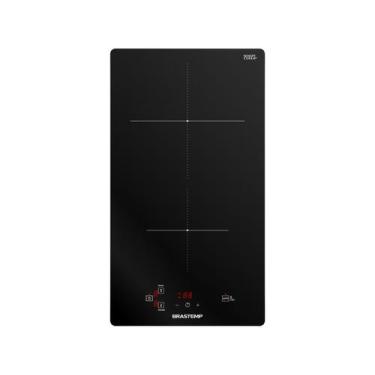 Imagem de Cooktop 2 Bocas Indução Brastemp Vitrocerâmica Touch com Timer Preto A